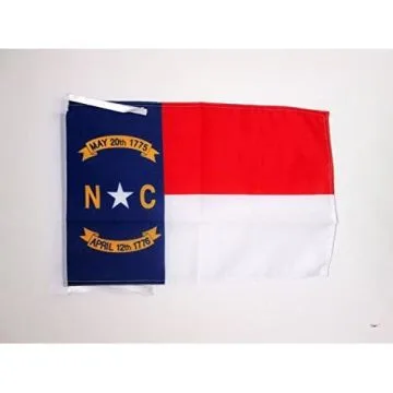 DRAPEAU CAROLINE DU NORD 45x30cm - PAVILLON ETAT AMÉRICAIN - USA - ETATS-UNIS 30 x 45 cm haute qualité