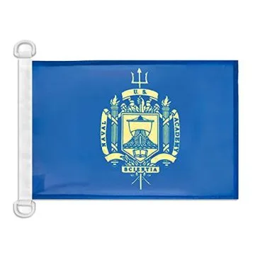 Pavillon nautique United States Naval Academy 45x30 cm Anneaux Plastiques