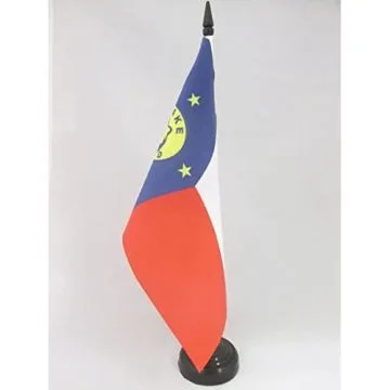 DRAPEAU DE TABLE WAKE 21x14cm - PETIT DRAPEAUX DE BUREAU AMÉRICAIN 14 x 21 cm
