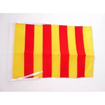 DRAPEAU COMTÉ DE FOIX 45x30cm - PAVILLON PROVINCE FRANCE - ARIÈGE 30 x 45 cm haute qualité