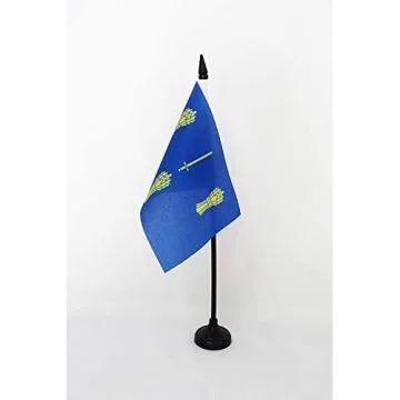 DRAPEAU DE TABLE COMTÉ DE CHESHIRE 15x10cm - PETIT DRAPEAUX DE BUREAU COUNTY OF CHES. - ANGLETERRE 10 x 15 cm