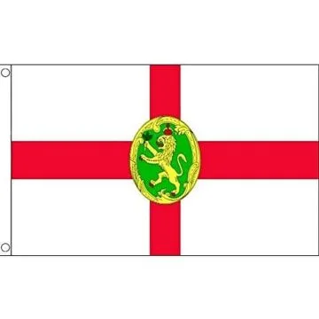 DRAPEAU AURIGNY 90x60cm - DRAPEAU Í?LE ANGLO-NORMANDE DE ALDERNEY 60 x 90 cm - DRAPEAUX
