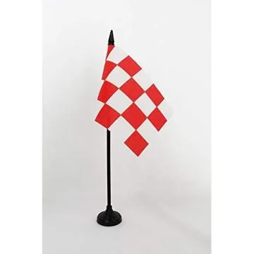 DRAPEAU DE TABLE PROVINCE DE BRABANT-SEPTENTRIONAL 15x10cm - PETIT DRAPEAUX DE BUREAU BRABANT-DU-NORD AUX PAYS-BAS 10 x 15 cm