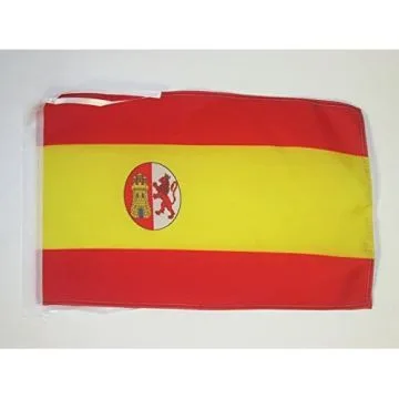 DRAPEAU ESPAGNE RESTAURATION BOURBONIENNE 1785-1931 45x30cm - PAVILLON ESPAGNOL ANCIEN 30 x 45 cm haute qualité