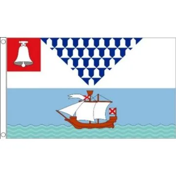 Belfast Flag 2' x 3' 100D polyester grommets