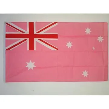 DRAPEAU AUSTRALIE ROSE 90x60cm - DRAPEAU AUSTRALIEN 60 x 90 cm - DRAPEAUX