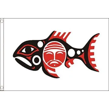 Chinook Tribe Flag 2' x 3' 100D polyester grommets