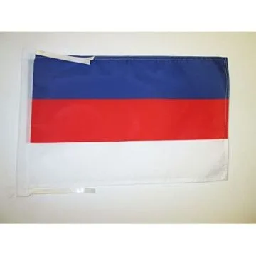 DRAPEAU SORABES DE LUSACE 45x30cm - PAVILLON SORABE 30 x 45 cm haute qualité