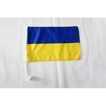 Ukraine Car Flag 18'' x 12''