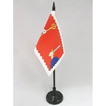 DRAPEAU DE TABLE HAUTE-LOIRE 15x10cm - PETIT DRAPEAUX DE BUREAU DÉPARTEMENT ALTILIGÉRIEN 10 x 15 cm