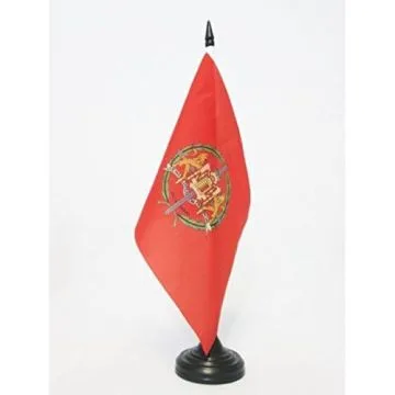 DRAPEAU DE TABLE PROVINCE DE VALLADOLID 21x14cm - PETIT DRAPEAUX DE BUREAU VALLADOLID EN CASTILLE-ET-LEON 14 x 21 cm