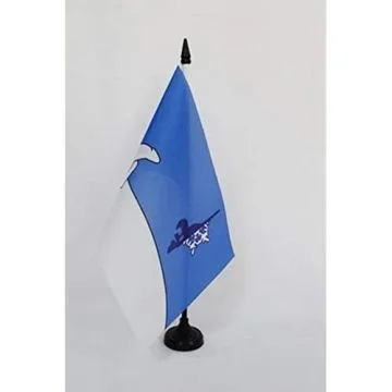 Drapeau de table Franco-Ténois 21x14cm - PETIT Drapeaux DE BUREAU des Territoires du Nord-Ouest 14 x 21 cm