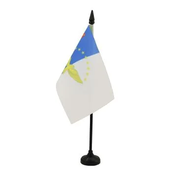 DRAPEAU DE TABLE AÇORES 15x10cm - PETIT DRAPEAUX DE BUREAU PORTUGAIS - PORTUGAL 10 x 15 cm