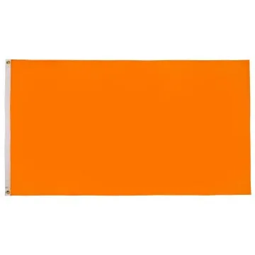 DRAPEAU UNICOLORE ORANGE 90x60cm - DRAPEAU DE COULEUR ORANGÉE 60 x 90 cm - DRAPEAUX