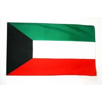 DRAPEAU KOWEÏT 150x90cm en SATIN - DRAPEAU KOWEÏTIEN 90 x 150 cm
