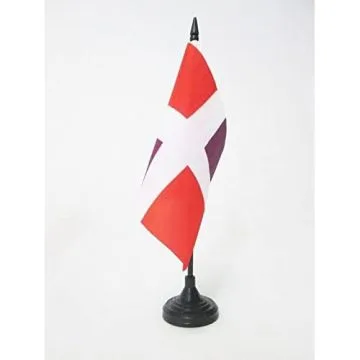 DRAPEAU DE TABLE ORDONNANCE DU RÍ?GIMENT DE GUYENNE 1610-1794 15x15cm - PETIT DRAPEAUX DE BUREAU VAUBÍ?COURT 15 x 15 cm