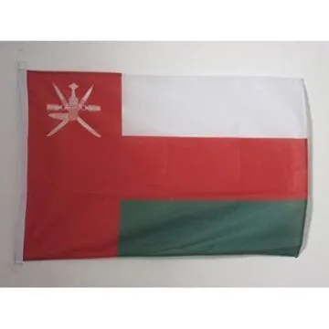 DRAPEAU OMAN 90x60cm - DRAPEAU OMANAIS 60 x 90 cm Spécial Extérieur - DRAPEAUX