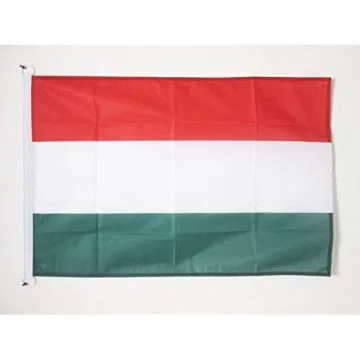 PAVILLON NAUTIQUE HONGRIE 45x30cm - DRAPEAU DE BATEAU HONGROIS 30 x 45 cm