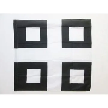 DRAPEAU ORDONNANCE DU RÍ?GIMENT DE PROVENCE 1776-1791 90x90cm - DRAPEAU BLAISOIS 90 x 90 cm Fourreau pour hampe