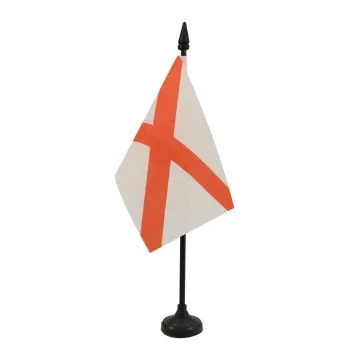 DRAPEAU DE TABLE ALABAMA 15x10cm - PETIT DRAPEAUX DE BUREAU ETAT AMÉRICAIN - USA - ETATS-UNIS 10 x 15 cm