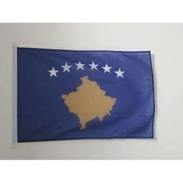 PAVILLON NAUTIQUE KOSOVO 45x30cm - DRAPEAU DE BATEAU KOSOVARD 30 x 45 cm