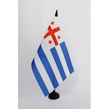 Drapeau de table Adjars de Géorgie 21x14cm - PETIT Drapeaux DE BUREAU adjar géorgien 14 x 21 cm