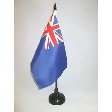 DRAPEAU DE TABLE BLUE ENSIGN BRITANNIQUE 21x14cm - PETIT DRAPEAUX DE BUREAU UK - ROYAUME-UNI 14 x 21 cm