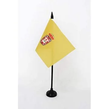 DRAPEAU DE TABLE PROVINCE DE GRENADE 15x10cm - PETIT DRAPEAUX DE BUREAU GRANADA EN ANDALOUSIE 10 x 15 cm