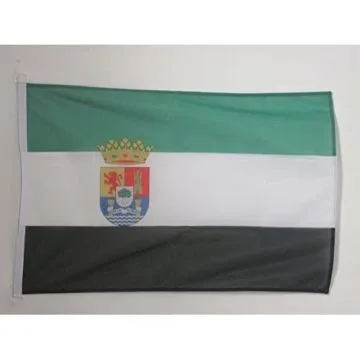 PAVILLON NAUTIQUE ESTRÍ?MADURE 45x30cm - DRAPEAU DE BATEAU DE EXTREMADURA - ESPAGNE 30 x 45 cm
