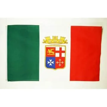 DRAPEAU NAVAL MILITAIRE DE L\'ITALIE 150x90cm - DRAPEAU ITALIEN 90 x 150 cm - DRAPEAUX