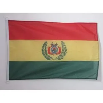 PAVILLON NAUTIQUE BOLIVIE 45x30cm - DRAPEAU DE BATEAU BOLIVIEN 30 x 45 cm