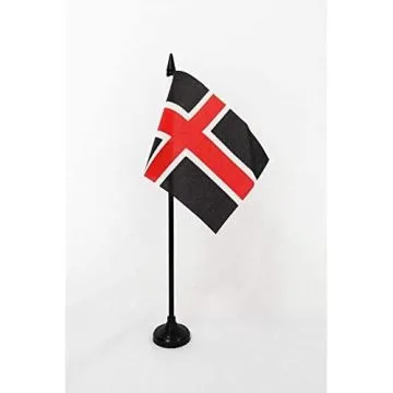DRAPEAU DE TABLE VILLE DE DURHAM 15x10cm - PETIT DRAPEAUX DE BUREAU CITY OF DURHAM - ANGLETERRE 10 x 15 cm