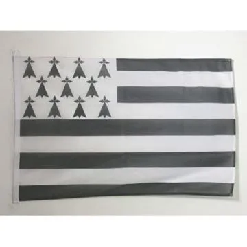 DRAPEAU BRETAGNE 90x60cm - DRAPEAU BRETON - FRANCE 60 x 90 cm Spécial Extérieur - DRAPEAUX