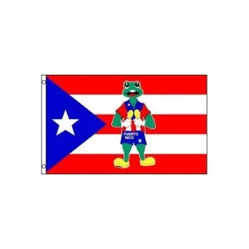 DRAPEAU PORTO RICO GRENOUILLE 150x90cm - DRAPEAU PORTORICAIN - PUERTO RICO 90 x 150 cm - DRAPEAUX