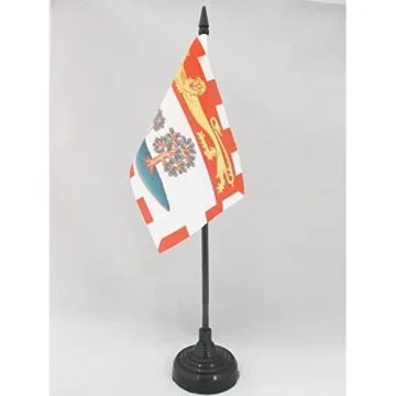 DRAPEAU DE TABLE ÎLE-DU-PRINCE-ÉDOUARD 15x10cm - PETIT DRAPEAUX DE BUREAU CANADIEN - CANADA 10 x 15 cm