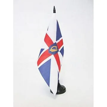 DRAPEAU DE TABLE COMMONWEALTH 1658-1660 21x14cm - PETIT DRAPEAUX DE BUREAU ANCIEN DU ROYAUME-UNI 14 x 21 cm
