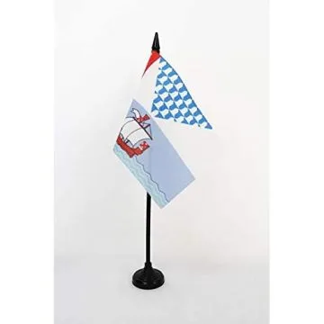 DRAPEAU DE TABLE BELFAST 15x10cm - PETIT DRAPEAUX DE BUREAU IRLANDE DU NORD - ULSTER 10 x 15 cm