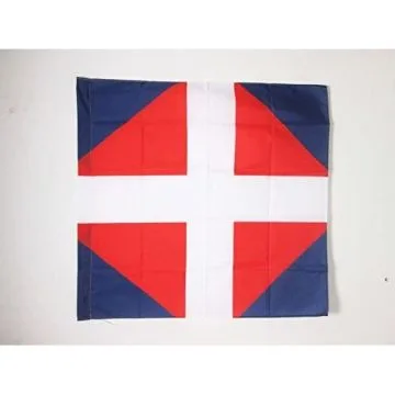 DRAPEAU ORDONNANCE DU RÍ?GIMENT DE VIENNOIS 1776-1794 90x90cm - DRAPEAU INFANTERIE DU ROYAUME DE FRANCE 90 x 90 cm Fourreau pour hampe