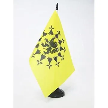 DRAPEAU DE TABLE Í?LE DE BATZ 21x14cm - PETIT DRAPEAUX DE BUREAU ILE-DE-BATZ EN BRETAGNE 14 x 21 cm