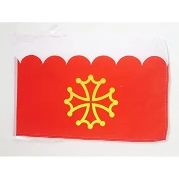 DRAPEAU DÉPARTEMENT DU GARD 45x30cm - PAVILLON GARDOIS 30 x 45 cm haute qualité