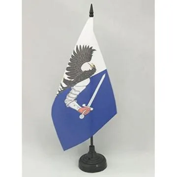 DRAPEAU DE TABLE CONNACHT 21x14cm - PETIT DRAPEAUX DE BUREAU DE CONNAUGHT - IRLANDE 14 x 21 cm