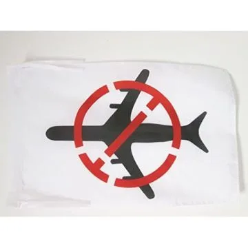 DRAPEAU ZAD NON À L\'AÉROPORT 45x30cm - PAVILLON ZONE À DÉFENDRE - ZADISTE 30 x 45 cm haute qualité