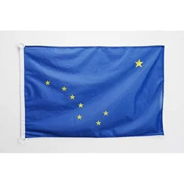 Pavillon nautique Alaska 45x30cm - Drapeau de bateau Etat américain - USA - Etats-Unis 30 x 45 cm