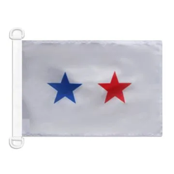 Pavillon nautique Pavillon Civil Philippines 45x30 cm Anneaux Plastiques