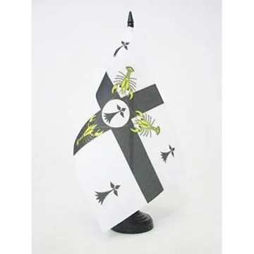 DRAPEAU DE TABLE Í?LE DE SEIN 21x14cm - PETIT DRAPEAUX DE BUREAU ILE-DE-SEIN EN BRETAGNE 14 x 21 cm