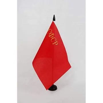 Drapeau de table Russie RSFSR 1937-1954 21x14cm - PETIT Drapeaux DE BUREAU de la RSFSR en URSS 14 x 21 cm