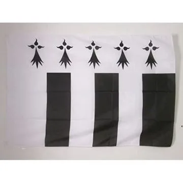 DRAPEAU RENNES 150x90cm - DRAPEAU RENNAIS - BRETAGNE 90 x 150 cm Fourreau pour hampe