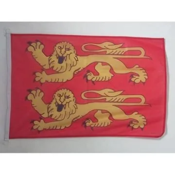 DRAPEAU BASSE-NORMANDIE 90x60cm - DRAPEAU BAS-NORMAND - FRANCE 60 x 90 cm Spécial Extérieur - DRAPEAUX