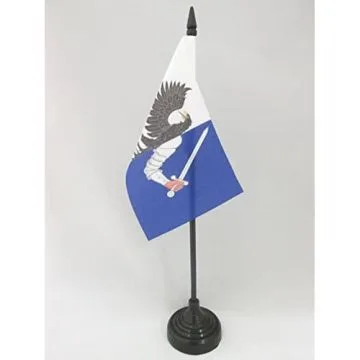 DRAPEAU DE TABLE CONNACHT 15x10cm - PETIT DRAPEAUX DE BUREAU DE CONNAUGHT - IRLANDE 10 x 15 cm