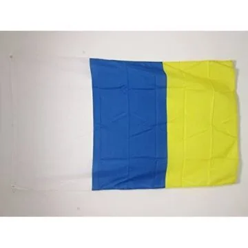 DRAPEAU CANARIES SANS ÉCUSSON 90x60cm - DRAPEAU DE CANARIAS - ESPAGNE 60 x 90 cm - DRAPEAUX